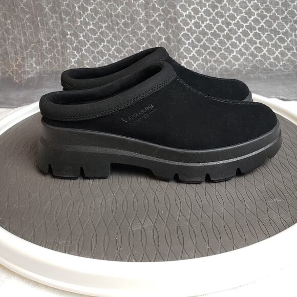 Koolaburra By UGG Neerie Mule Women 7.5 Black Chunky Clog Platform Cozycore - Picture 2 of 11